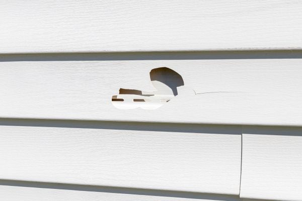 Cost of White Vinyl Siding Repair in Mansfield